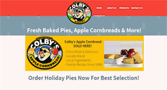Desktop Screenshot of colbysbakery.com
